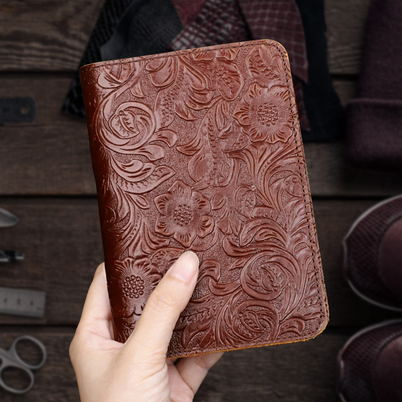 Men'S Accessories Rack - Genuine Leather Passport Holder Travel Wallet