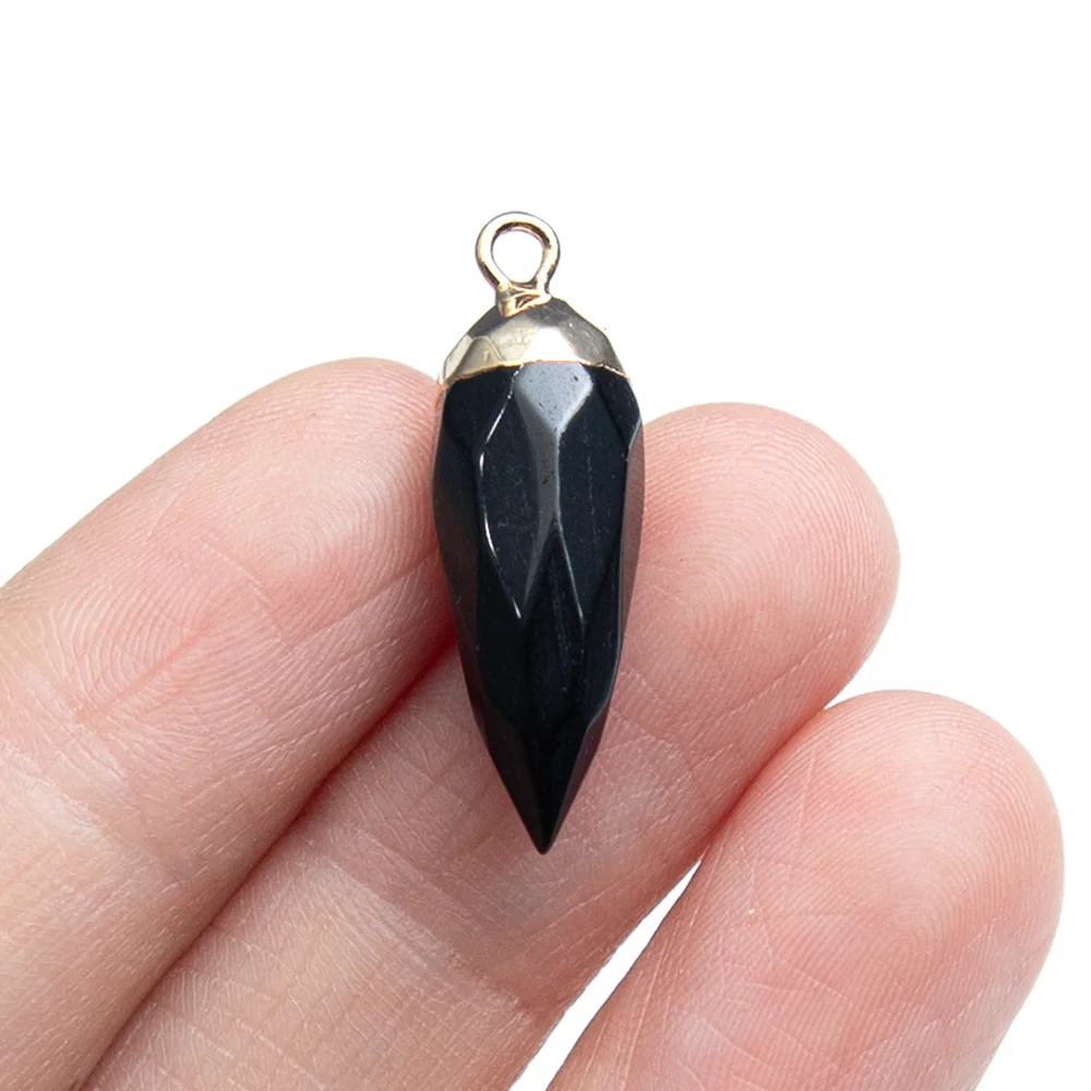 Men'S Accessories Types - Natural Stone Teardrop Shape Pendants 20