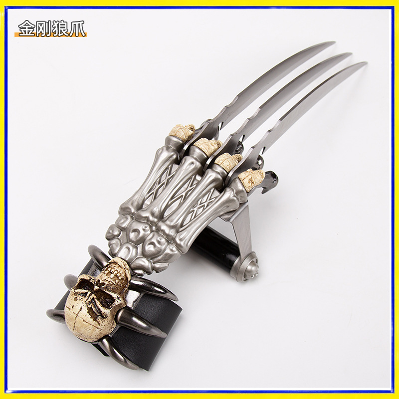 X Men Accessories - Wolverine Claws X-Men Cosplay Prop Skeleton