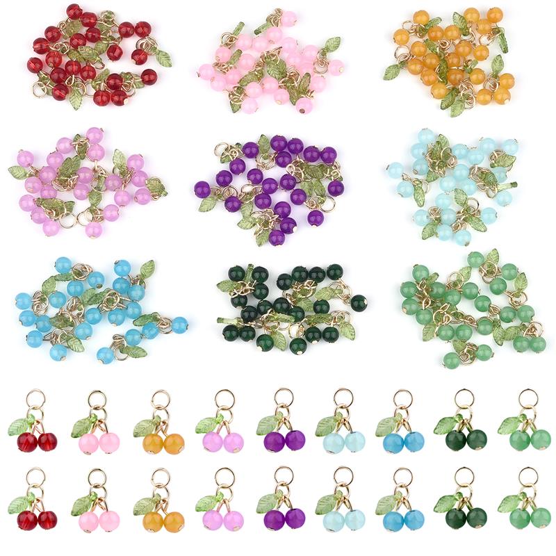 Men'S Accessories And Jewelry - 10Pcs/lot Fashion Delicious Red Cherry Keychain