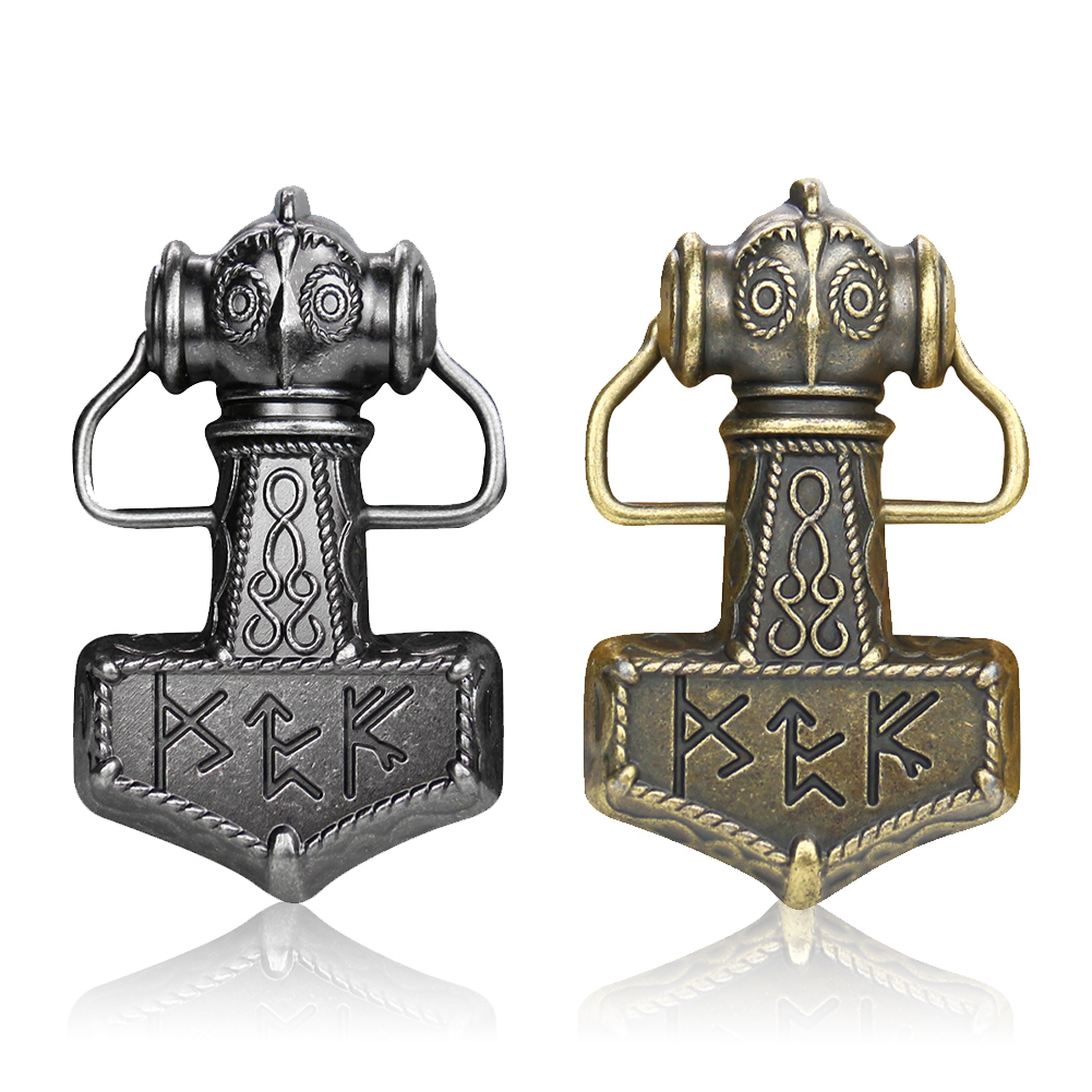 Western Odin Hammer Belt Buckl - Men'S Viking Accessories avaliação e preço