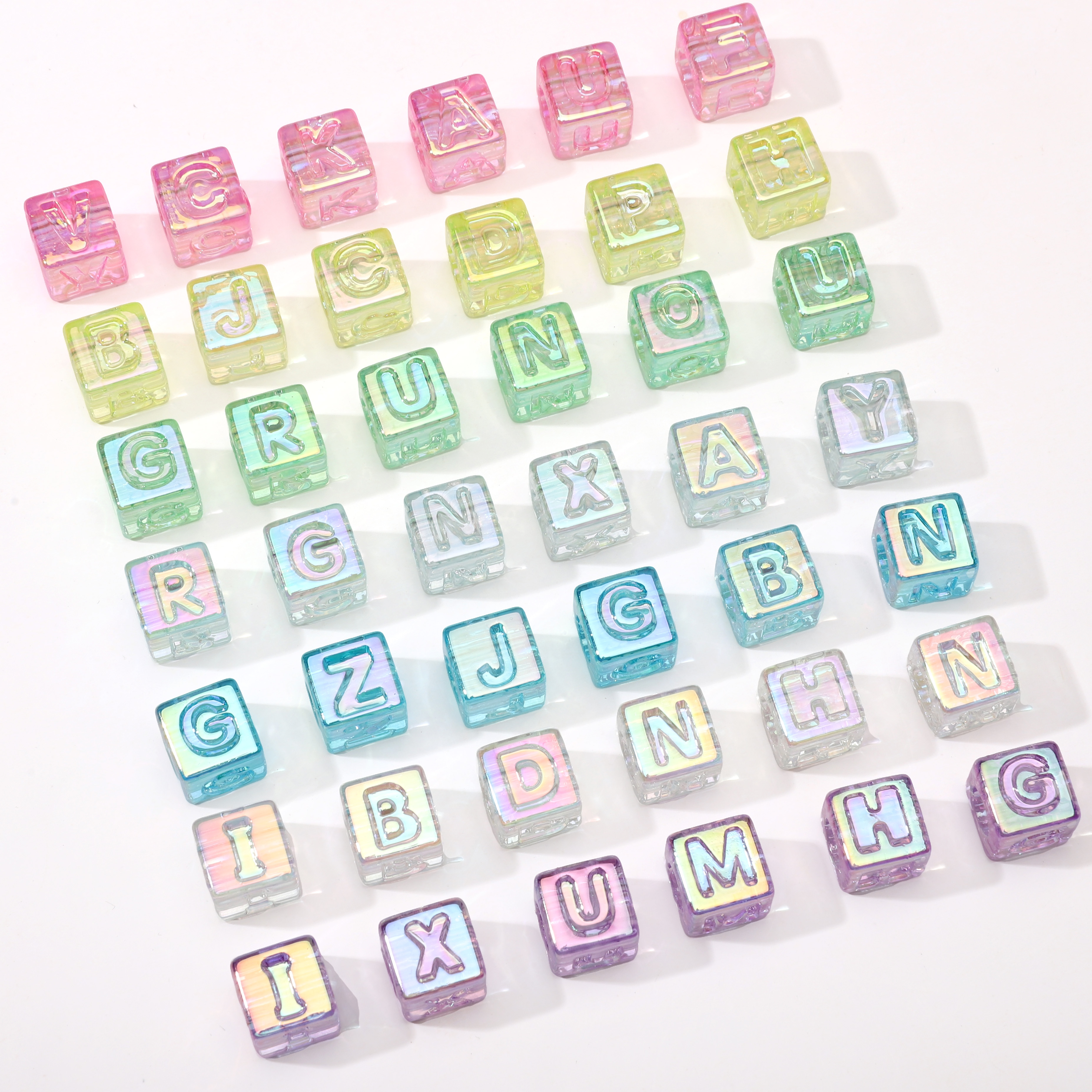 10Pcs beading Colorful Clear L - Men'S Accessories And Jewelry avaliação e preço