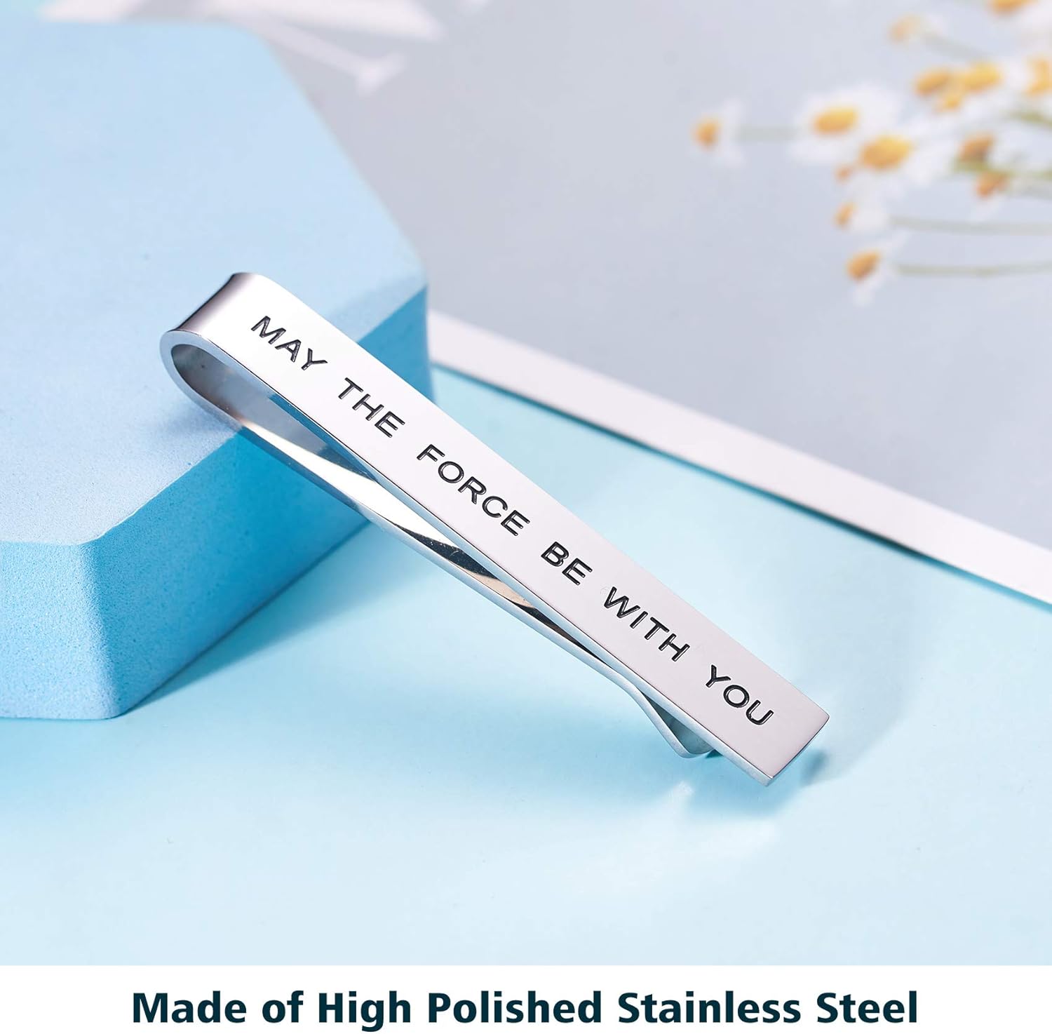 Stainless Steel Tie Clip - Pol - Men Accessories Usa avaliação e preço