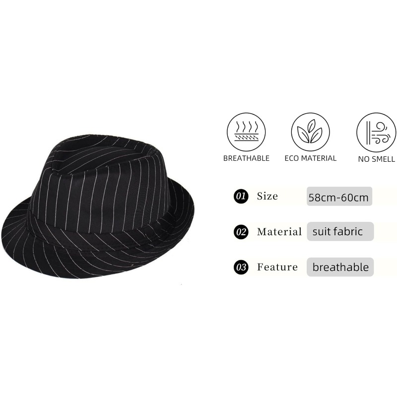 1920s Mens Costume Fedora Hat  - Men'S Accessories In The 1920S avaliação e preço