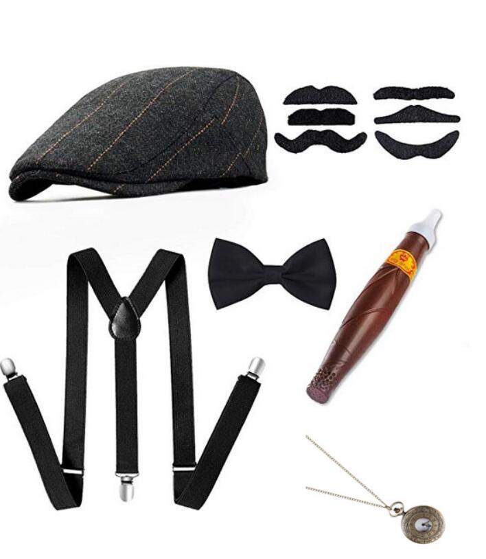 1920S Halloween 20S Cosplay Ga - Men'S Accessories In The 1920S avaliação e preço