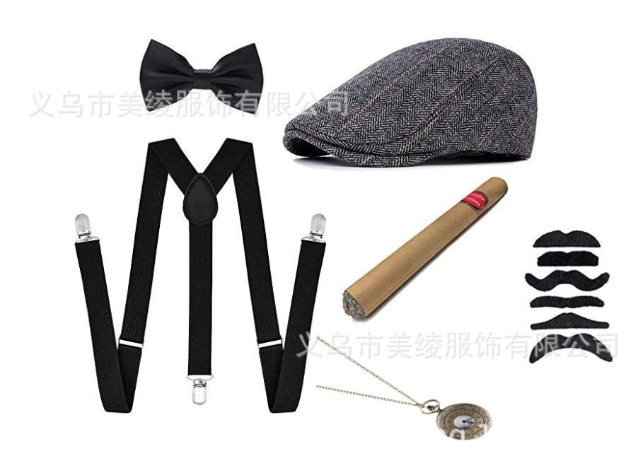 1920S Halloween 20S Cosplay Ga - Men'S Accessories In The 1920S avaliação e preço