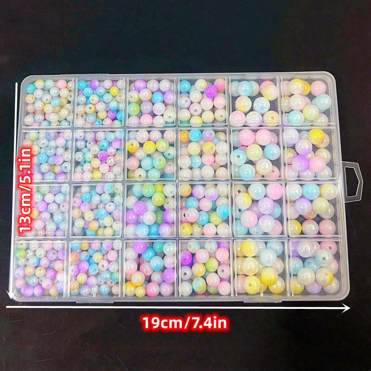 800pcs/24 grid set box 6mm/8mm - Men'S Accessories And Jewelry avaliação e preço
