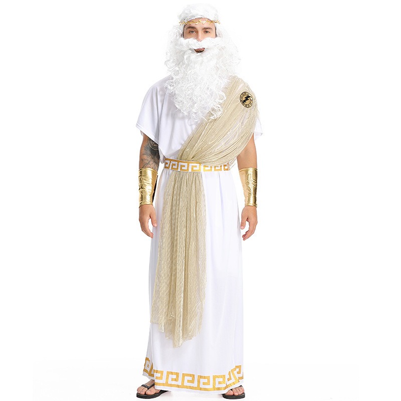 Greek Zeus Prince Costume for  - Zeus Men Accessories avaliação e preço