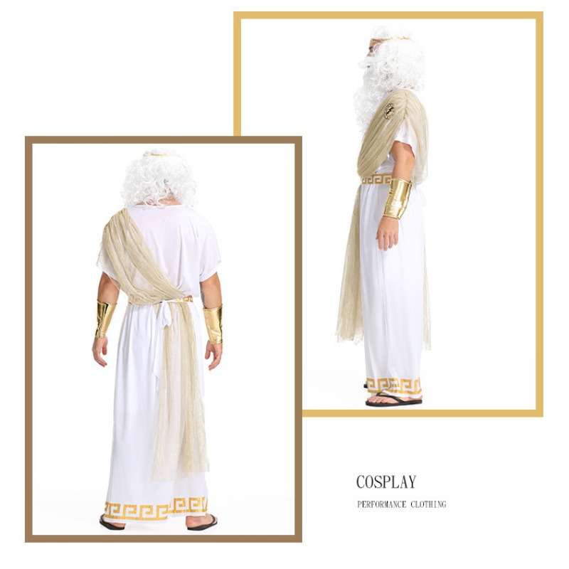 Greek Zeus Prince Costume for  - Zeus Men Accessories avaliação e preço