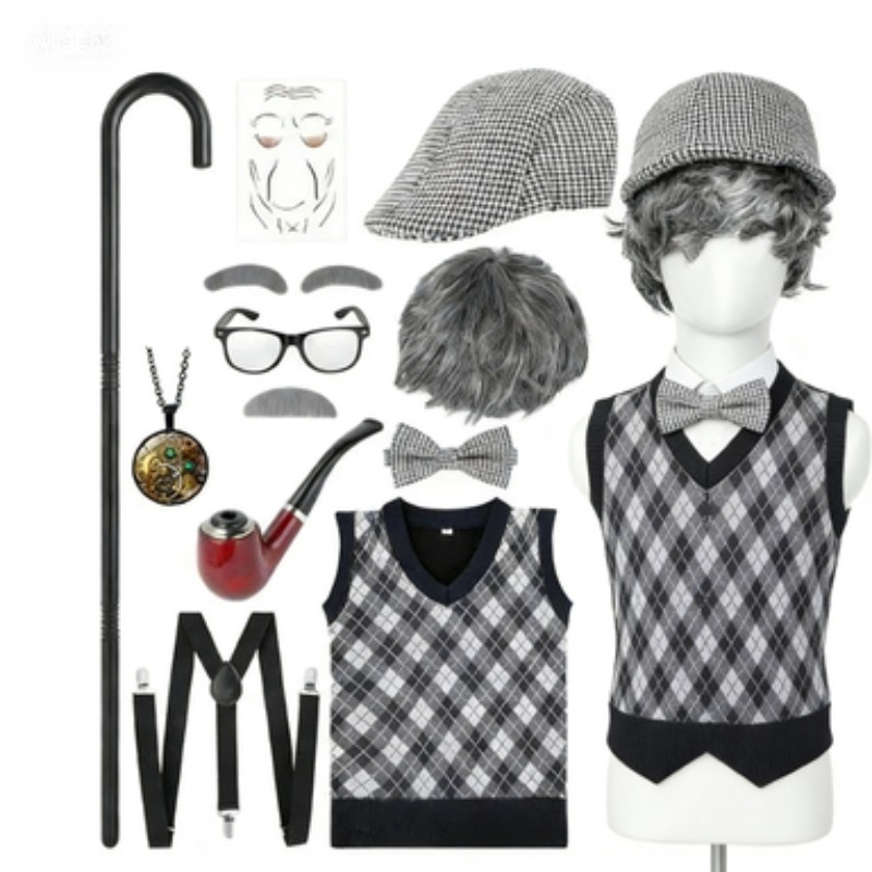 Halloween Festival Old Man Cos - Men'S Accessories In The 1920S avaliação e preço