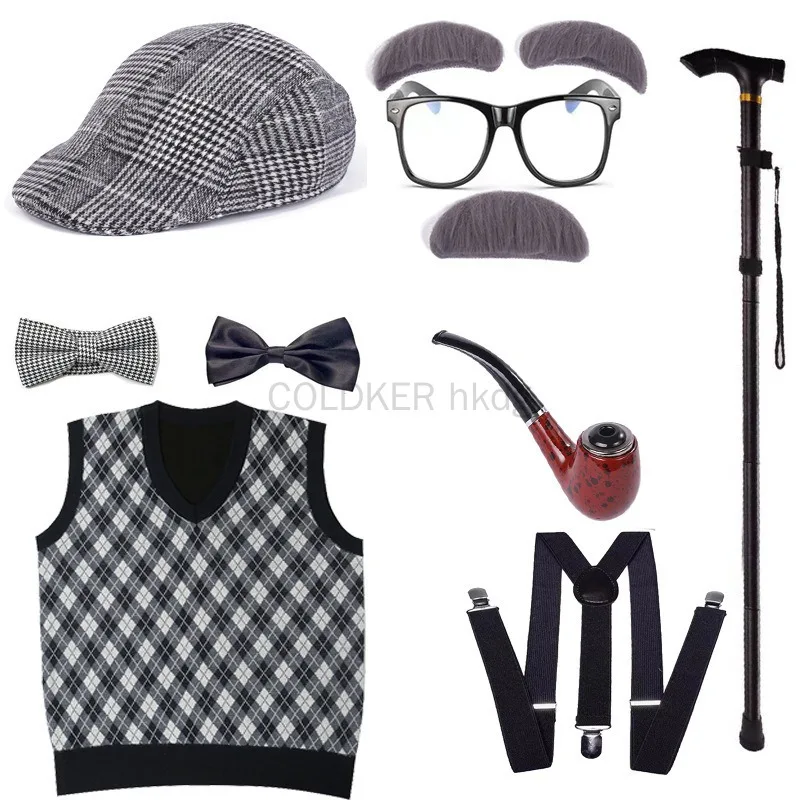 Halloween Festival Old Man Cos - Men'S Accessories In The 1920S avaliação e preço
