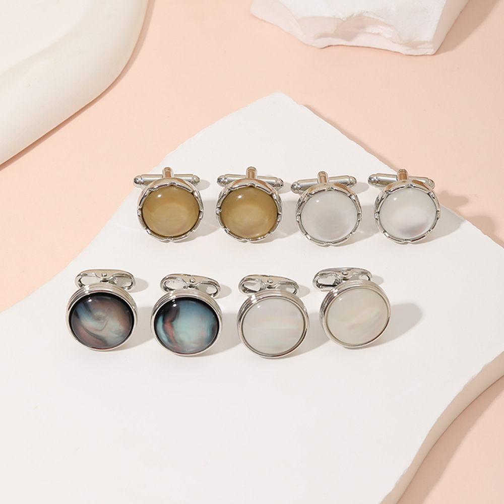 Round Crystal Cufflinks for Me - Men'S Suit Accessories avaliação e preço