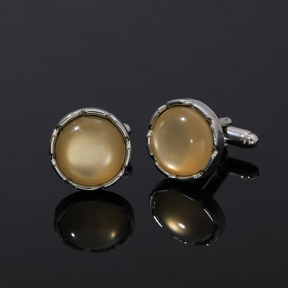 Round Crystal Cufflinks for Me - Men'S Suit Accessories avaliação e preço
