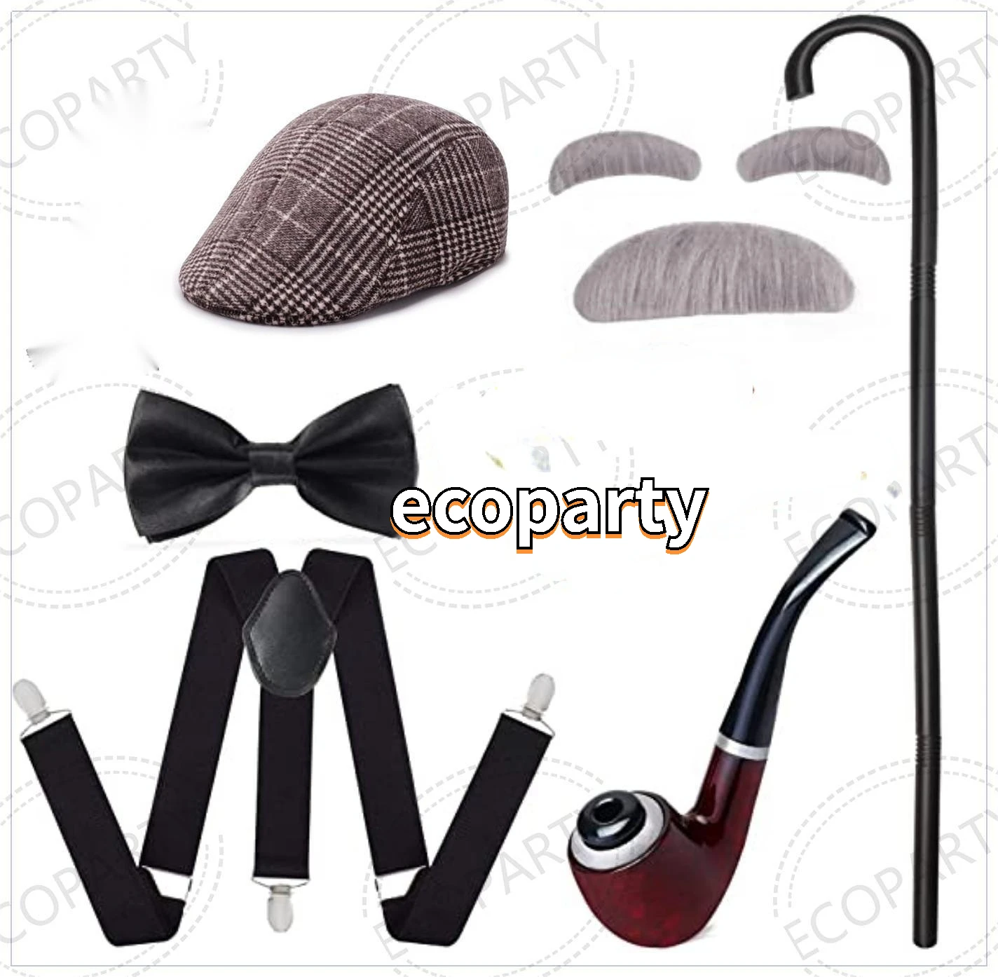 1920s Mens Gatsby Gangster Cos - Men'S Accessories In The 1920S avaliação e preço