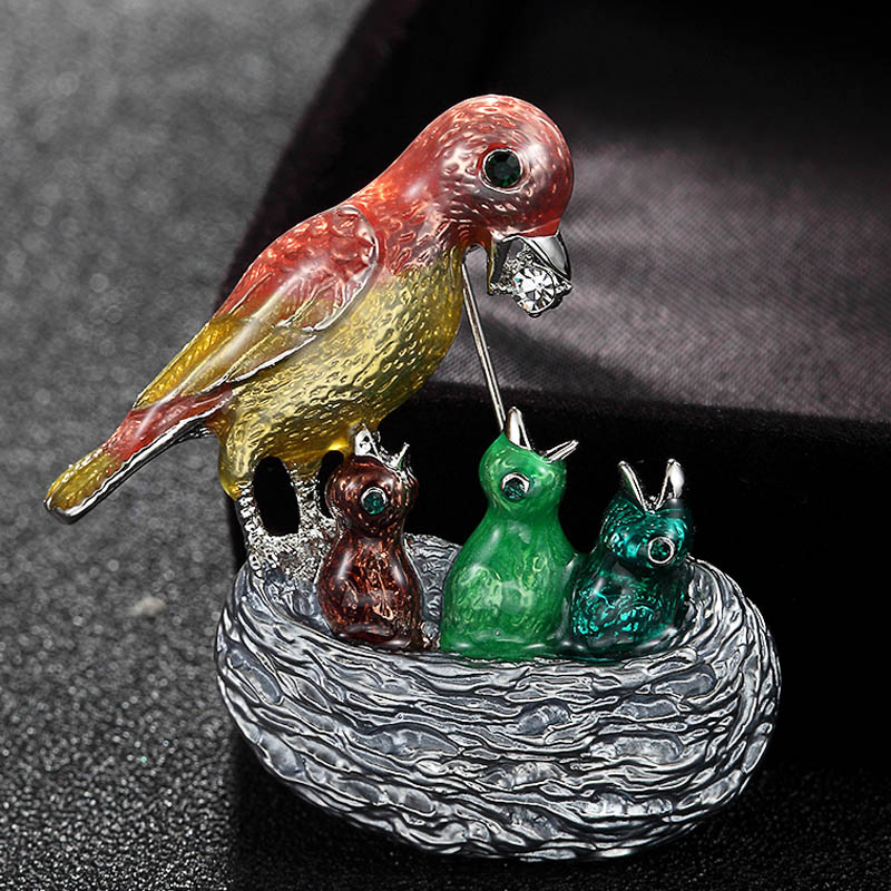 Zlxgirl Enamel Birds Brooches  - Men Accessories Bouquet avaliação e preço
