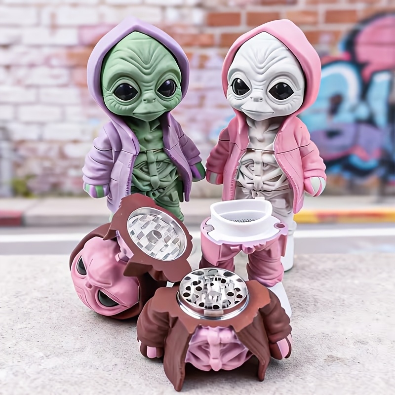 Funny Alien Herb Grinder Spice - Men Accessories Usa avaliação e preço