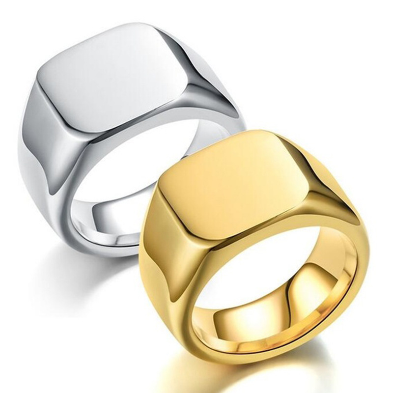New 2025 Metal Glossy Rings fo - Men'S Accessories Jewelry Sale avaliação e preço