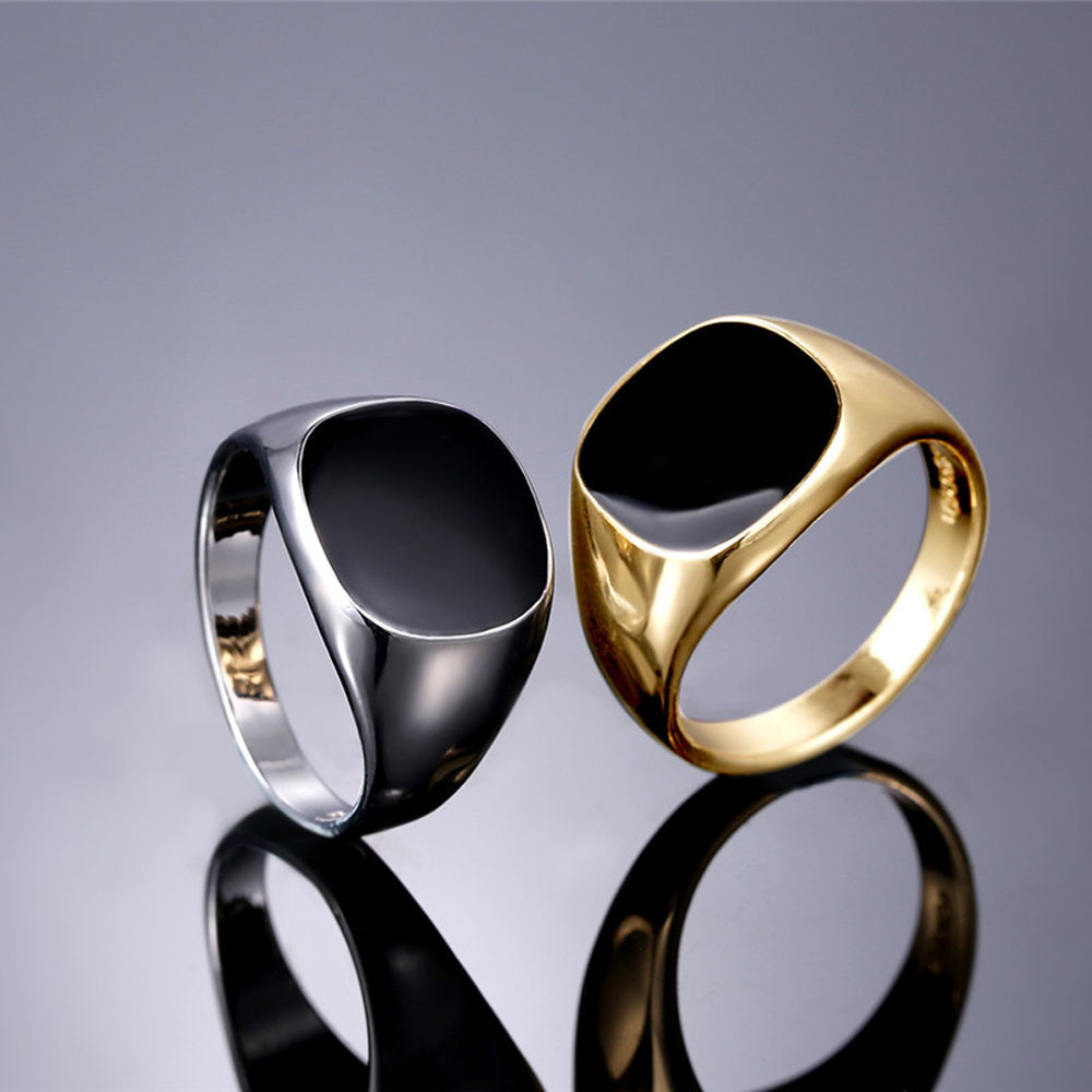 New 2025 Metal Glossy Rings fo - Men'S Accessories Jewelry Sale avaliação e preço