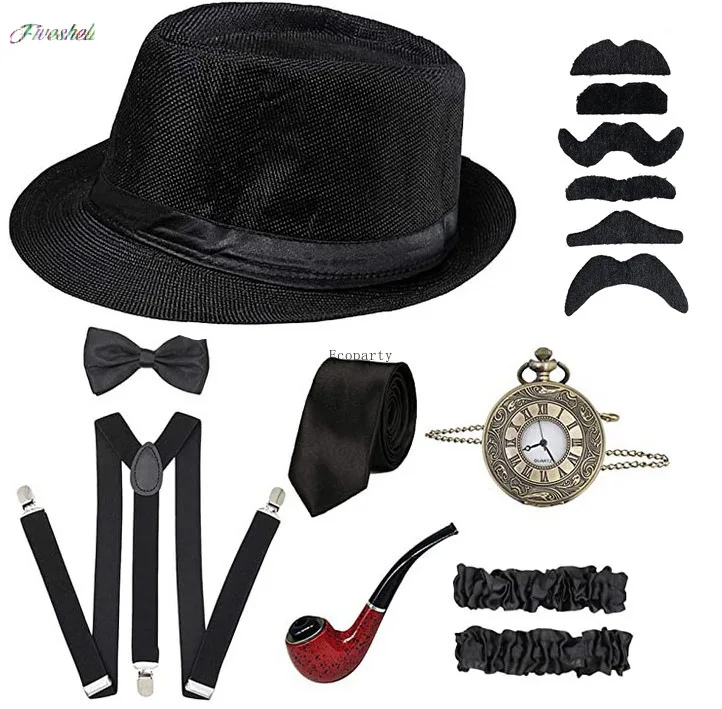 Halloween Party Great Gatsby C - Men'S Accessories In The 1920S avaliação e preço