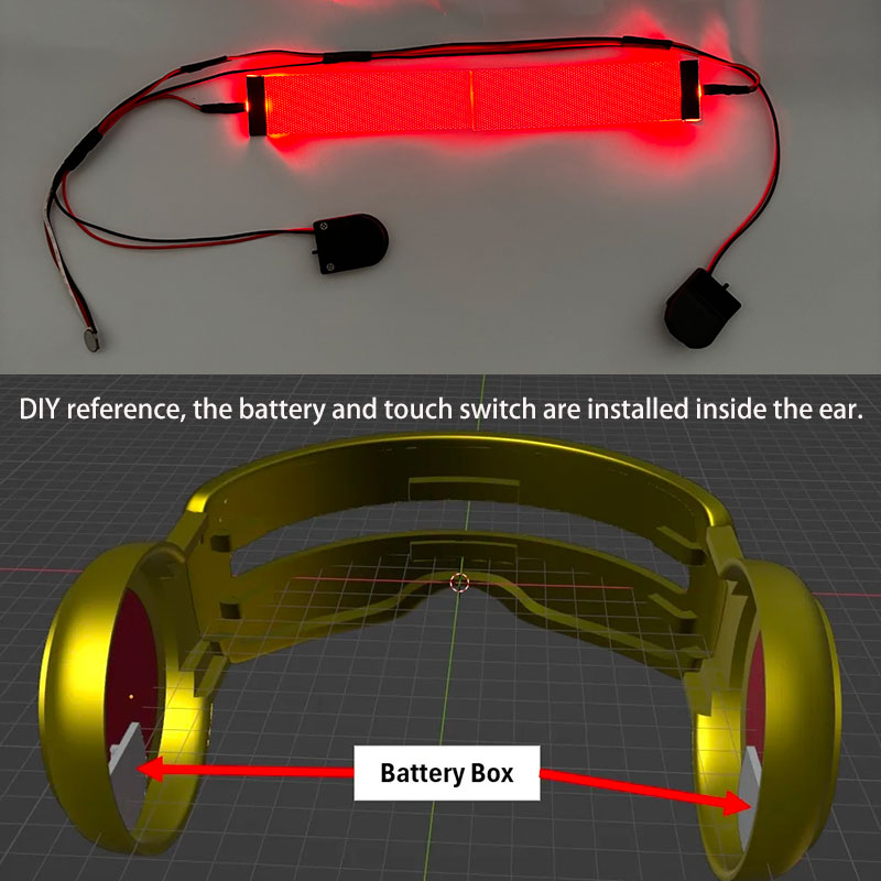 Red Flexible Bendable DIY LED  - X Men Accessories avaliação e preço