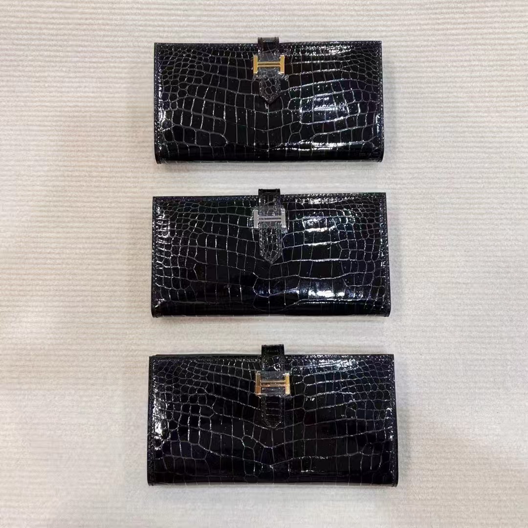 High Glossy Genuine Crocodile  - Men Accessories Photos avaliação e preço
