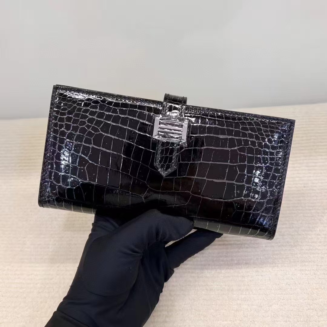 High Glossy Genuine Crocodile  - Men Accessories Photos avaliação e preço