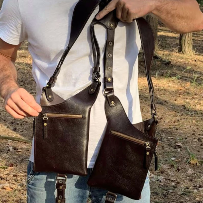 Medieval Steampunk Leather Har - Men'S Viking Accessories avaliação e preço
