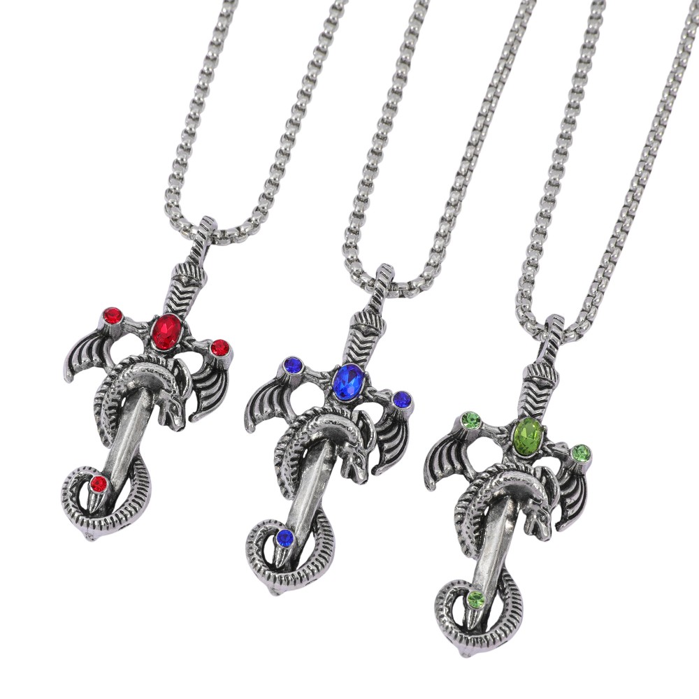 Retro Multicolor Gem Dragon Sw - Men'S Accessories And Jewelry avaliação e preço