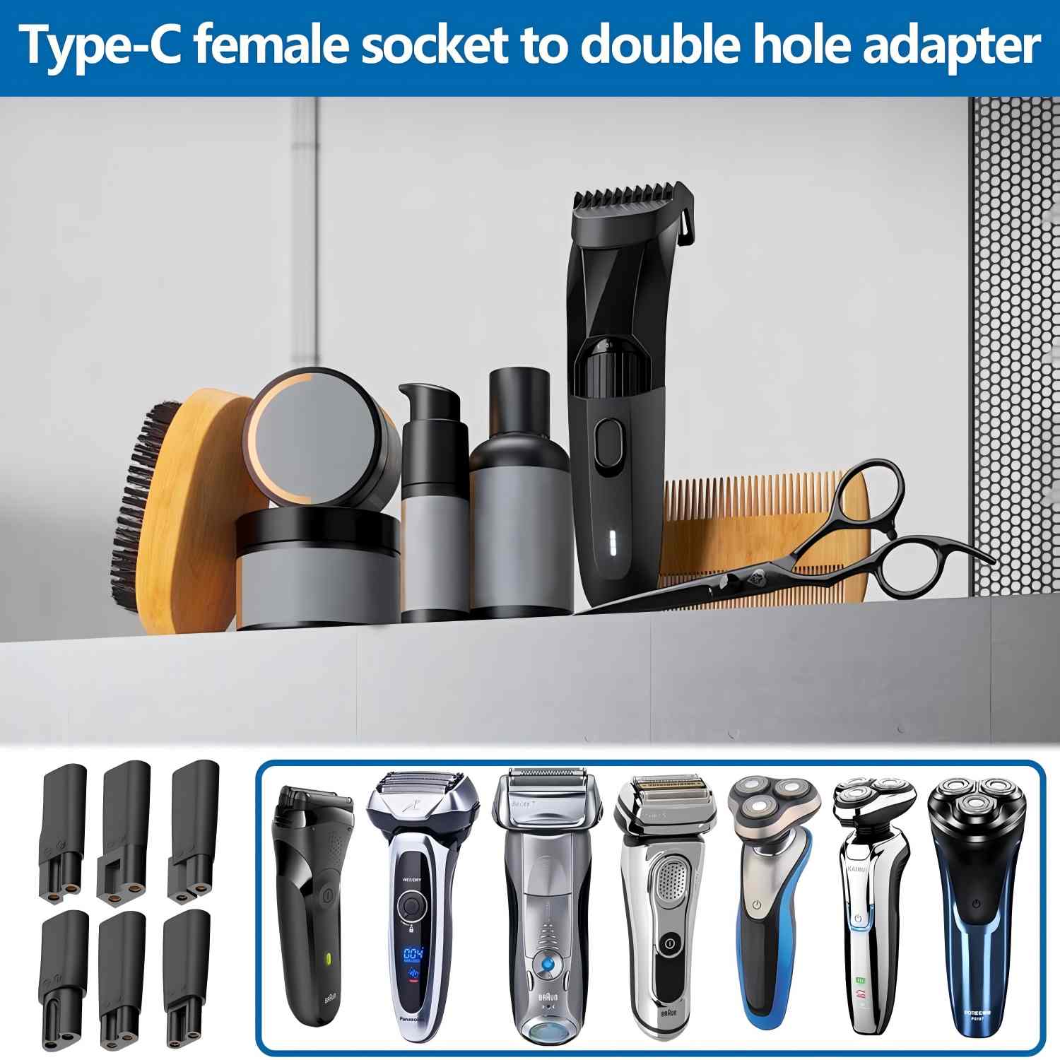 6 PCS Type-C USB Adapter Repla - Men'S Accessories Types avaliação e preço