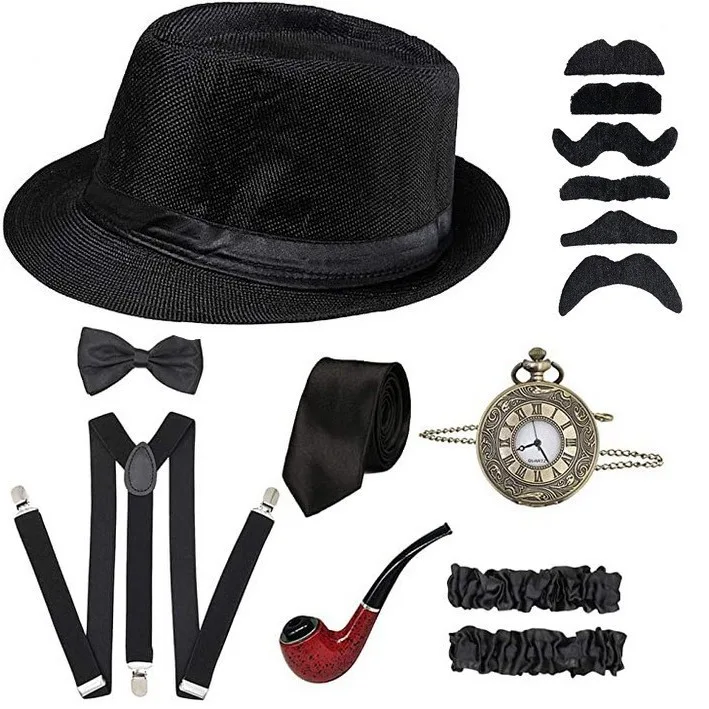 Men Party Props 1920S Theme Co - Men'S Accessories In The 1920S avaliação e preço