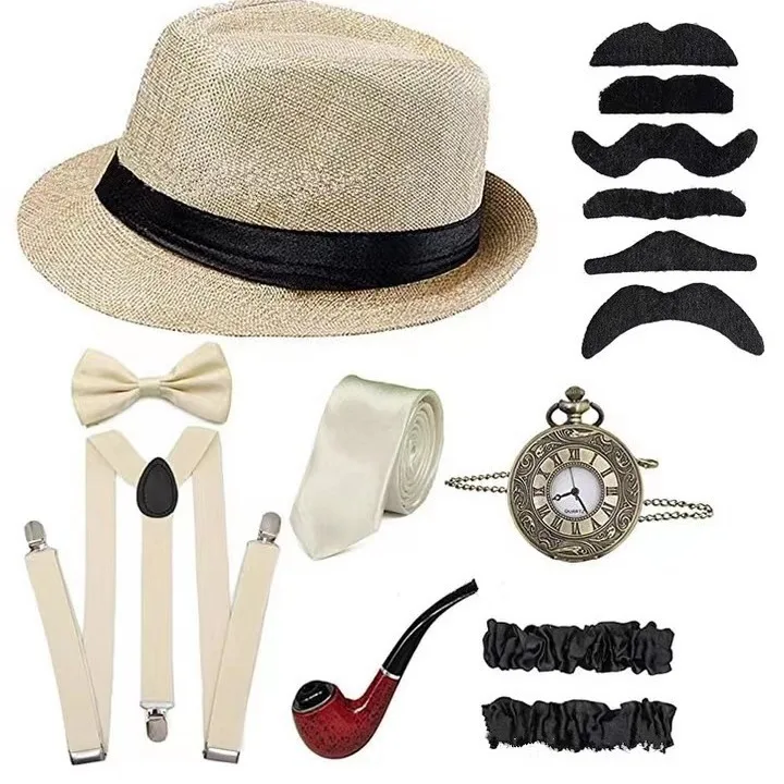 Men Party Props 1920S Theme Co - Men'S Accessories In The 1920S avaliação e preço