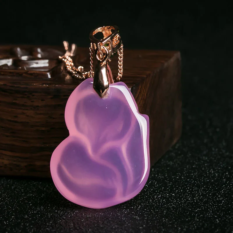 Natural Purple Agate Fox Penda - Men Accessories Hand avaliação e preço