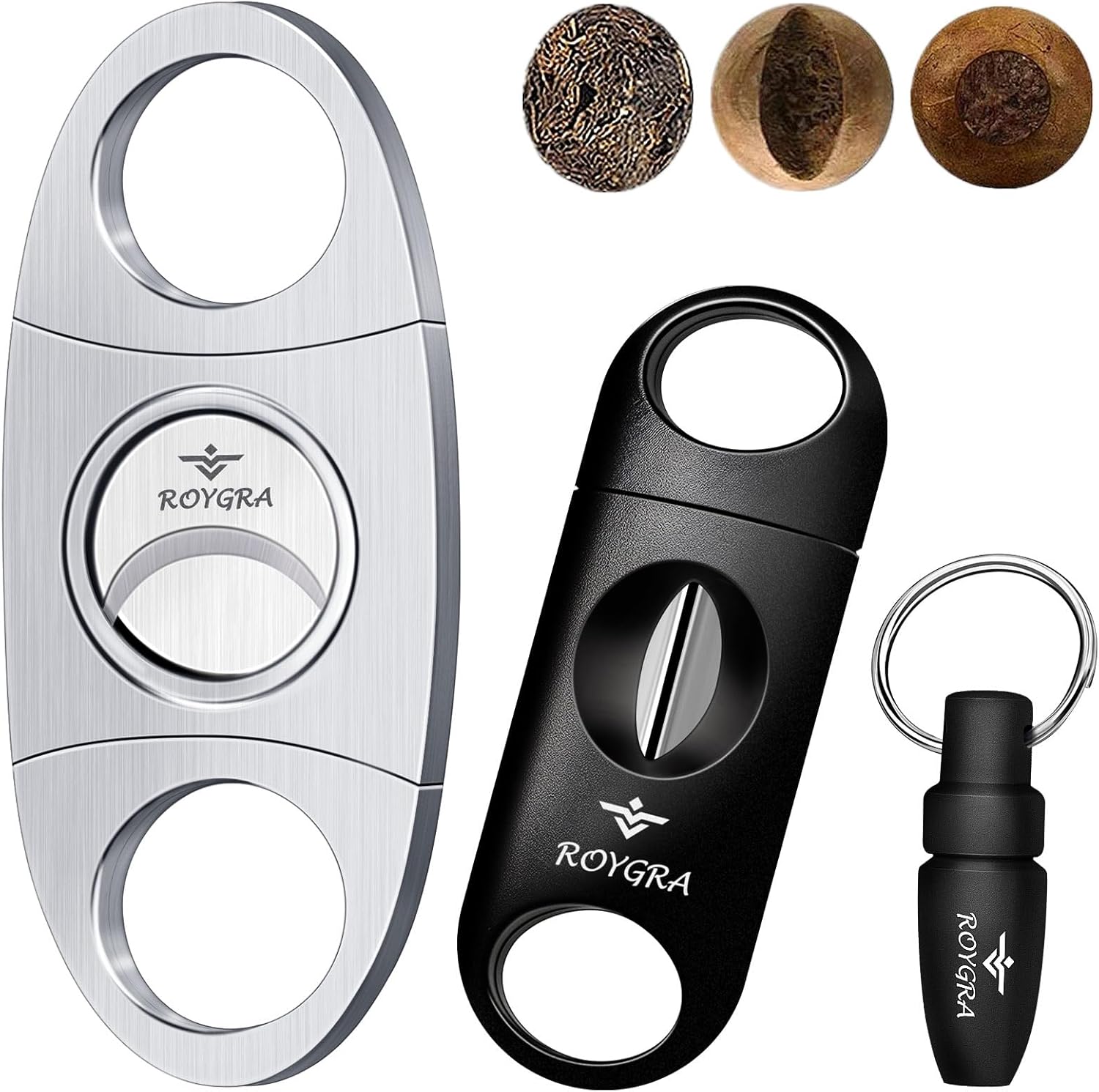 Cigar Cutter Set 3 Pack, Stain - Men Accessories Usa avaliação e preço