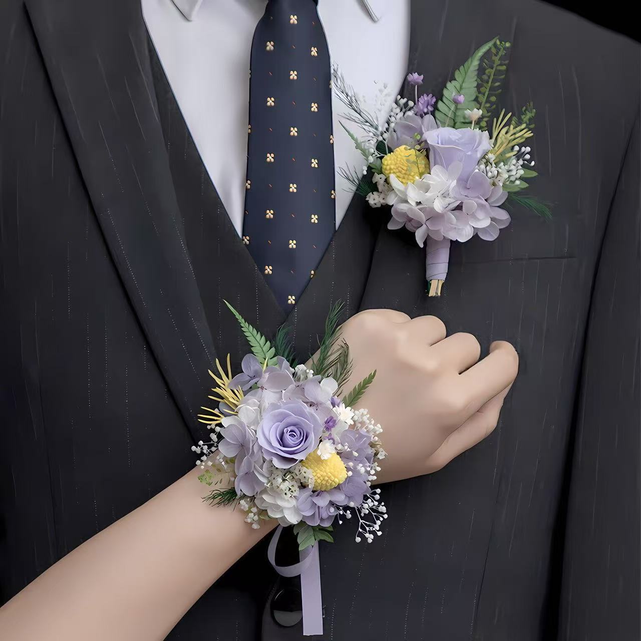 LTT Bride and Groom Wedding Co - Men Accessories Bouquet avaliação e preço