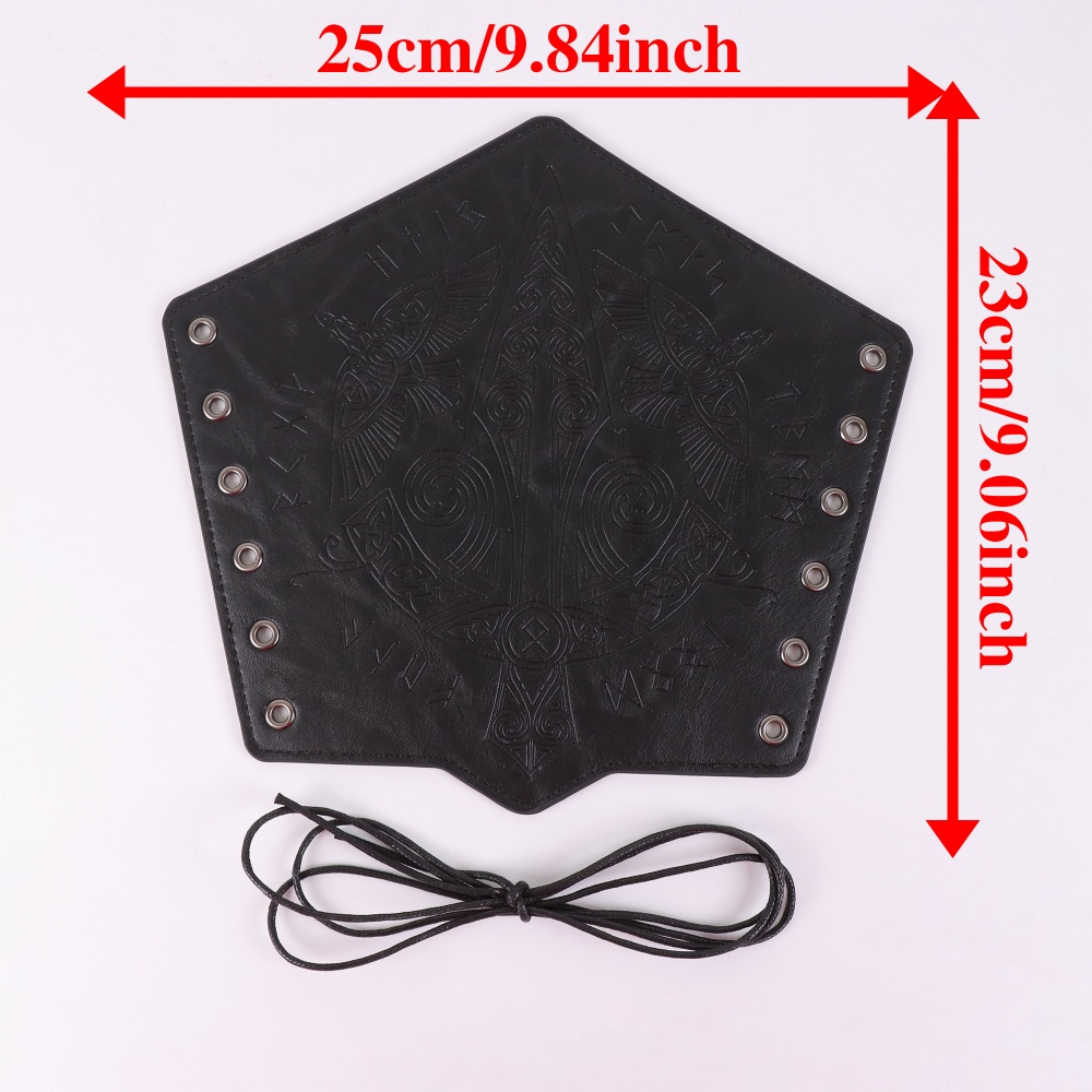 2 Pack Faux Leather Wristbands - Men'S Viking Accessories avaliação e preço