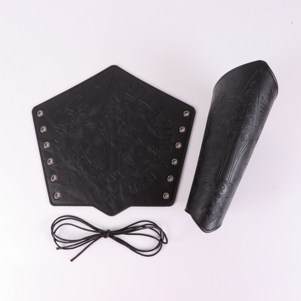 2 Pack Faux Leather Wristbands - Men'S Viking Accessories avaliação e preço