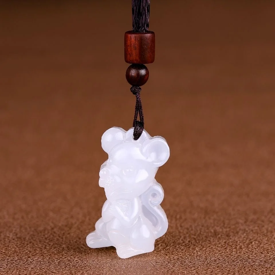 Natural Afghan White Jade Chin - Men Accessories Hand avaliação e preço