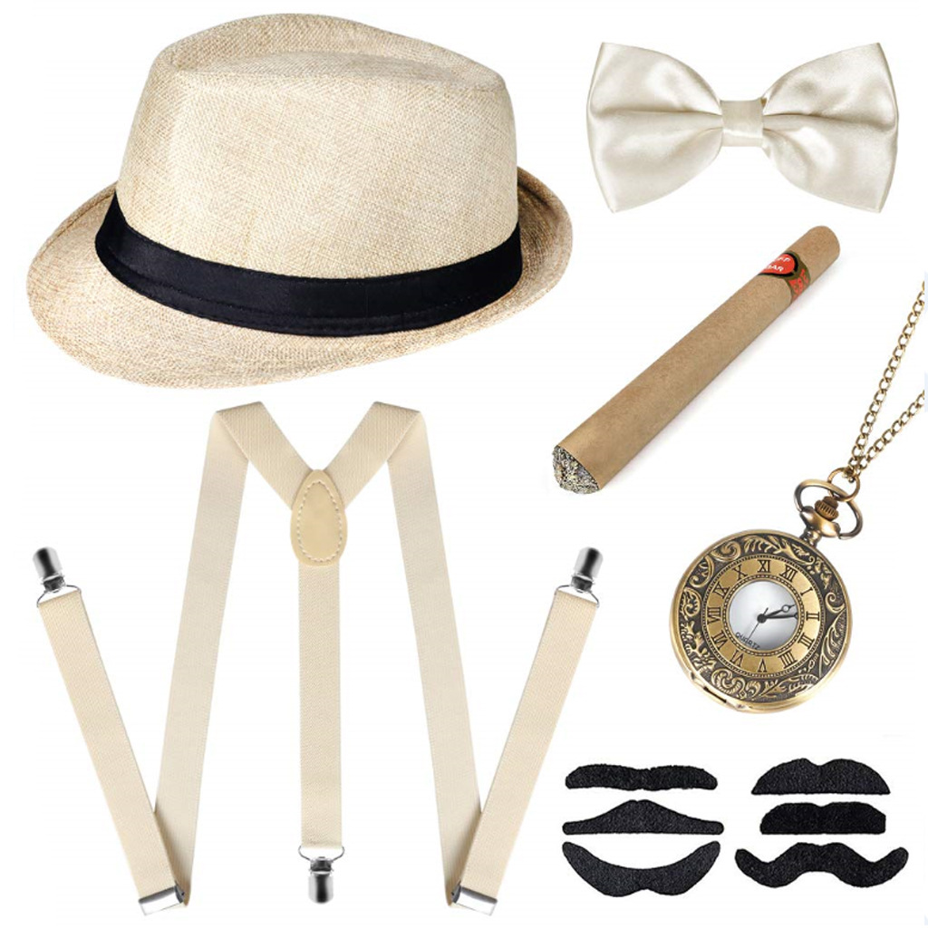 1920S Mens Great Gatsby Access - Men'S Accessories In The 1920S avaliação e preço