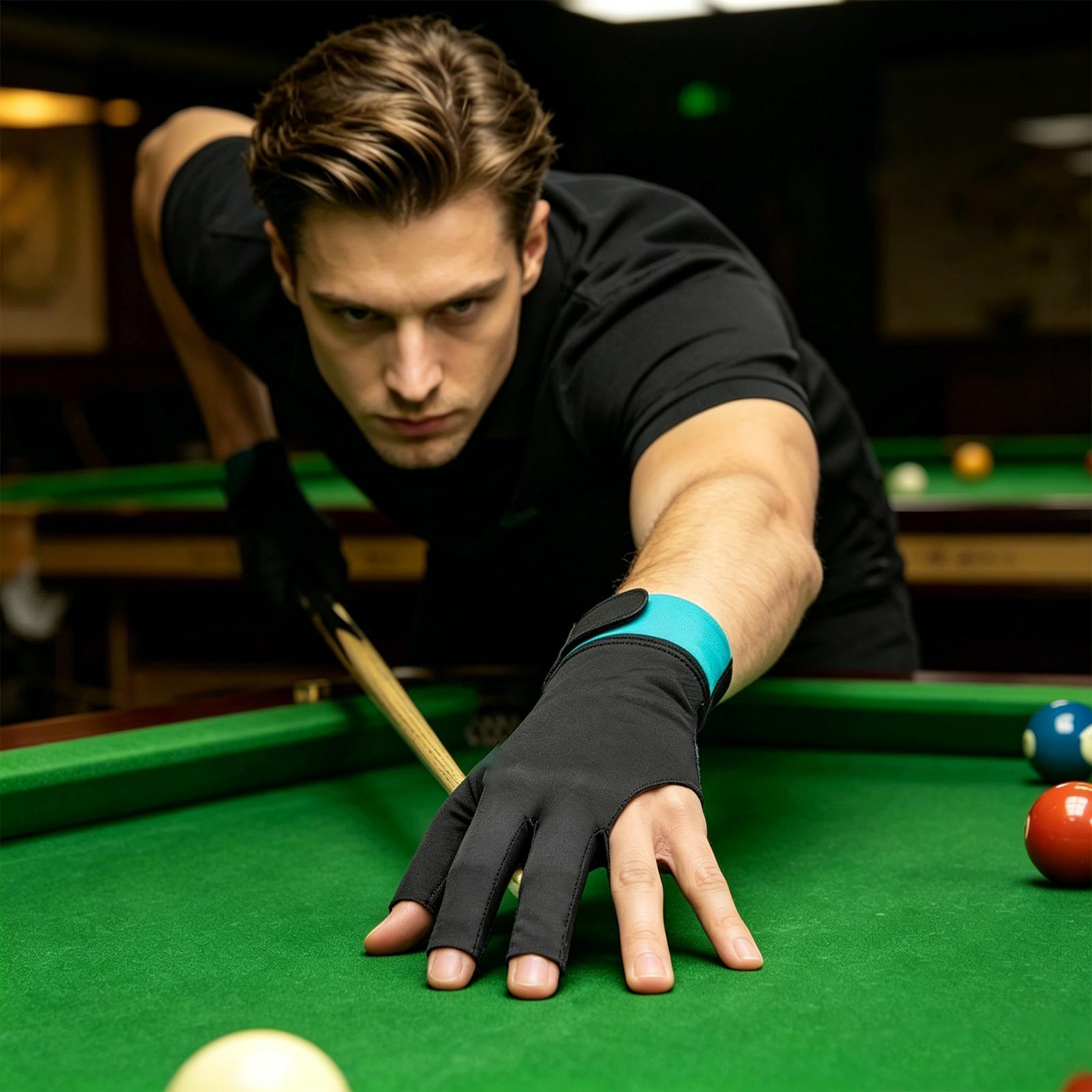 Pool Glove 3-Finger Anti-Slip  - Men Accessories Hand avaliação e preço