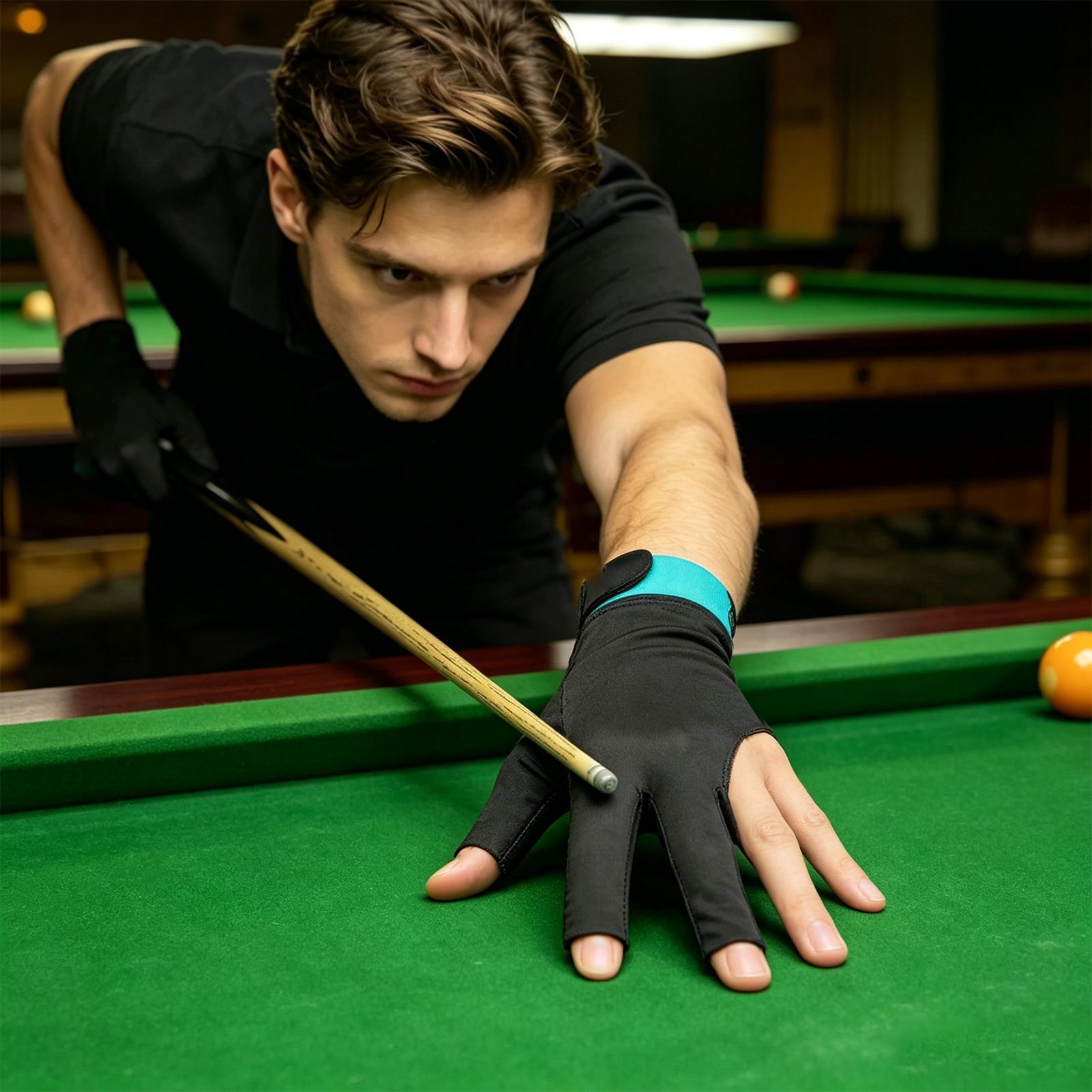 Pool Glove 3-Finger Anti-Slip  - Men Accessories Hand avaliação e preço