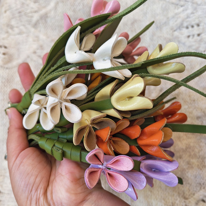 Handmade tulip bouquet leather - Men Accessories Bouquet avaliação e preço