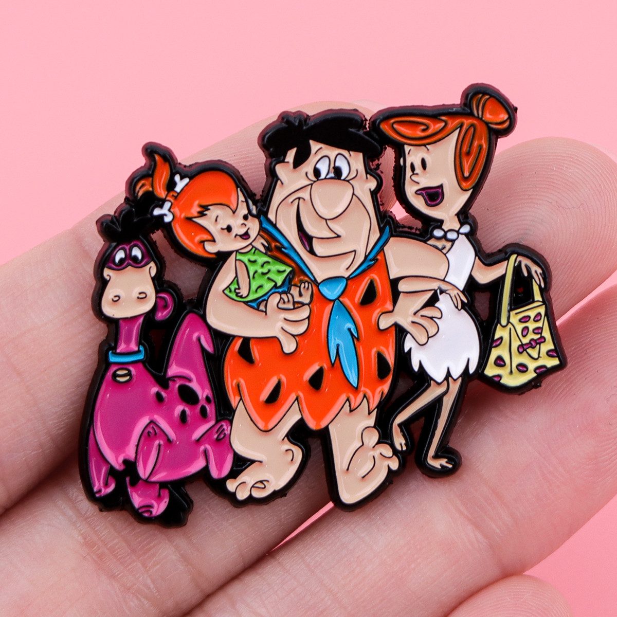 Cartoon Dinosaur Enamel Pin Ba - Men'S Accessories And Jewelry avaliação e preço