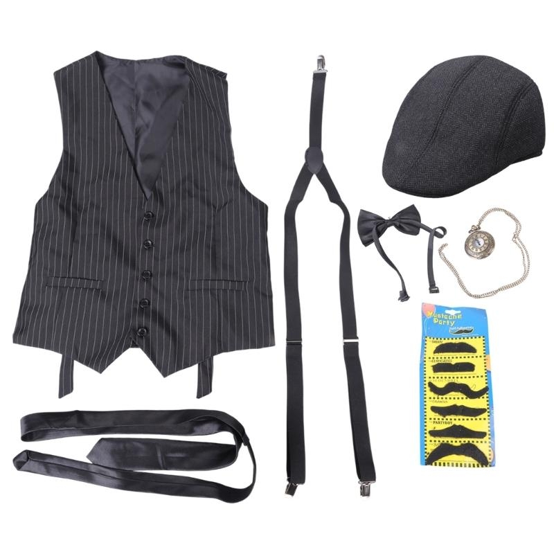 39BD 1920s Mens Costume,Roarin - Men'S Accessories In The 1920S avaliação e preço