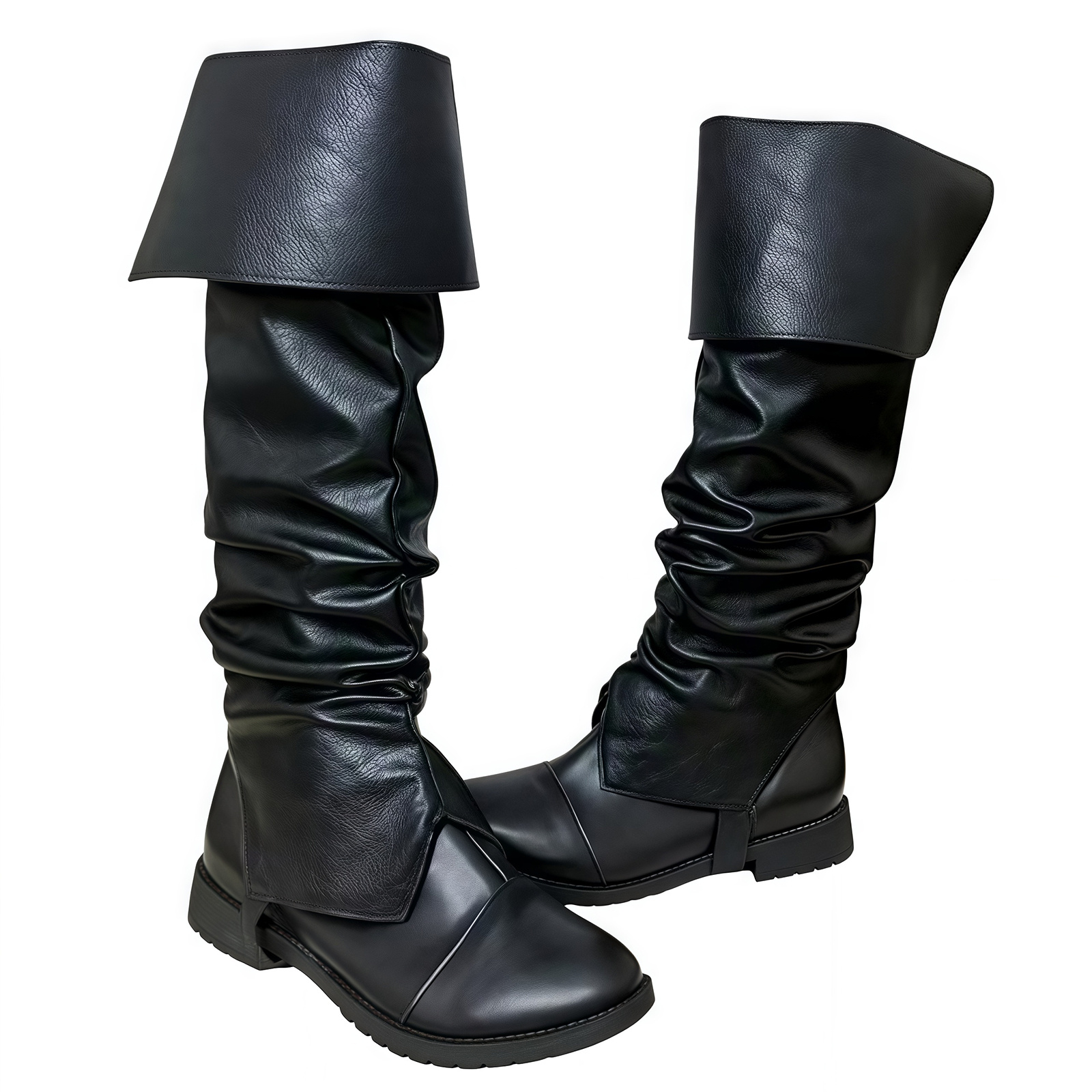 Medieval Pirate Boot Covers Ad - Men'S Viking Accessories avaliação e preço