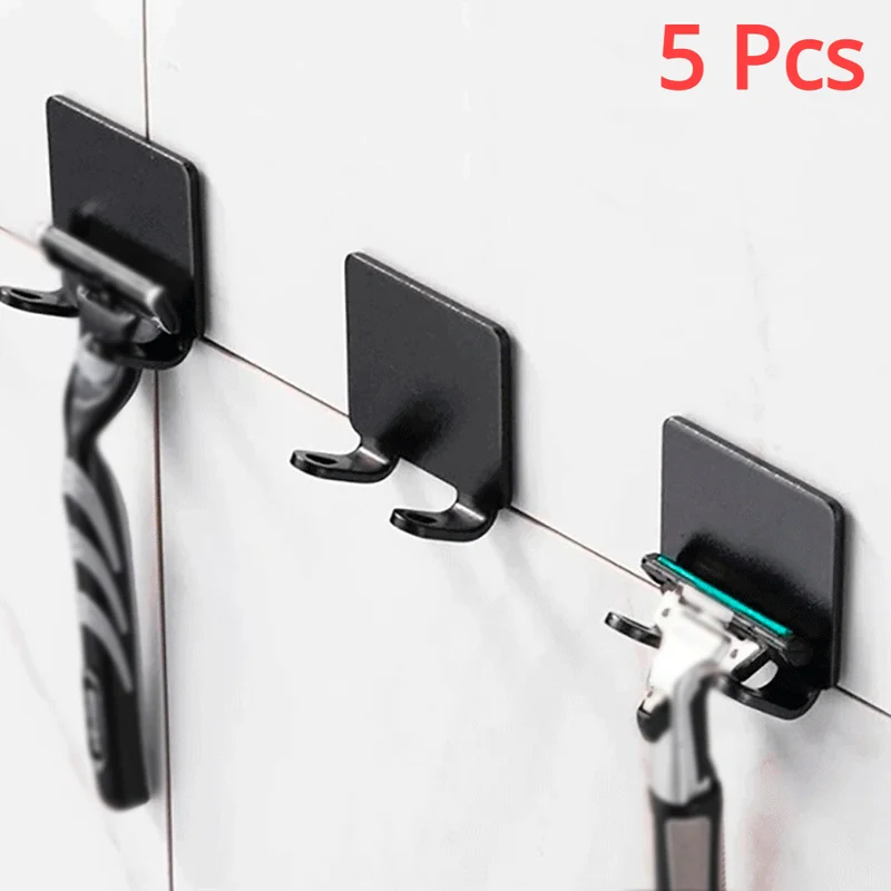 1-5PCS Shaving Razor Holder Al - Men'S Accessories Rack avaliação e preço