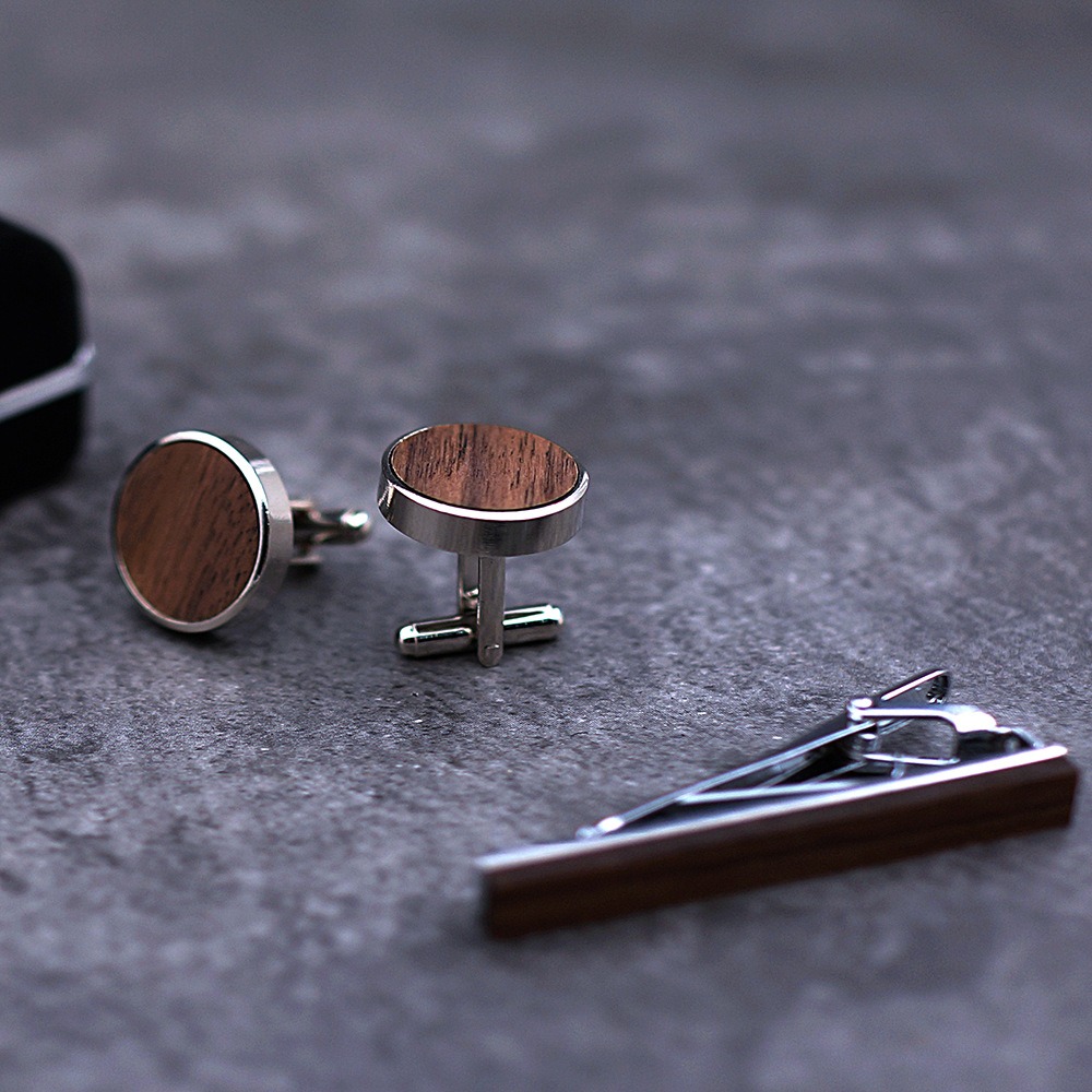 Stripe Brass Wooden Tie Clip A - Men'S Accessories Types avaliação e preço