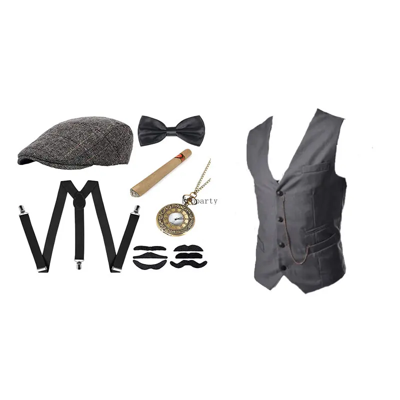 Men's Gangster Costume And Acc - Men'S Accessories In The 1920S avaliação e preço