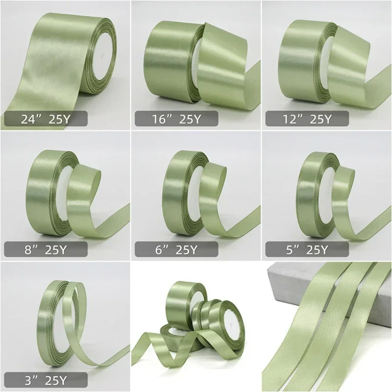 25yards Sage Green Ribbon Army - Men Accessories Bouquet avaliação e preço