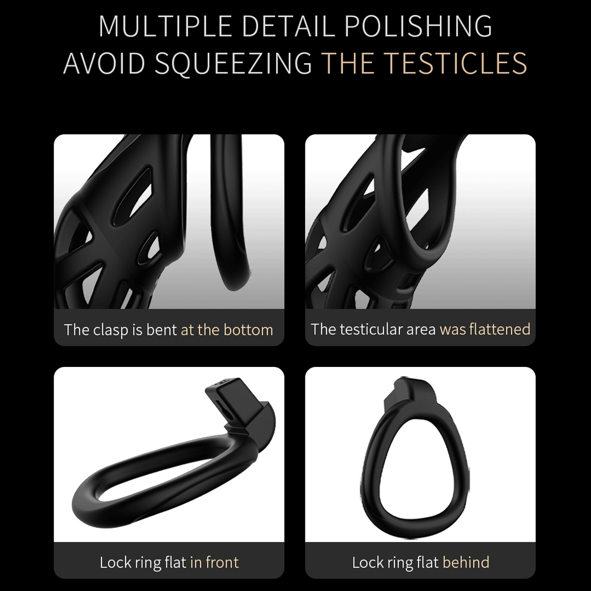 Male Chastity Cage Penis Lock  - Men Accessories Usa avaliação e preço