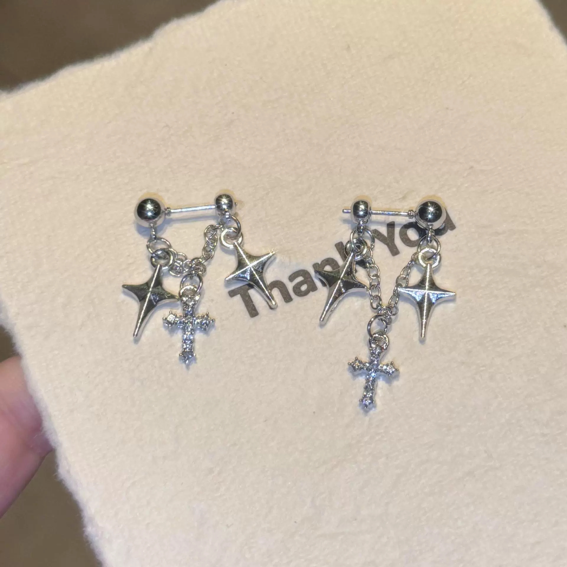 Trendy Silver Color Cross Star - Men'S Accessories Jewelry Sale avaliação e preço